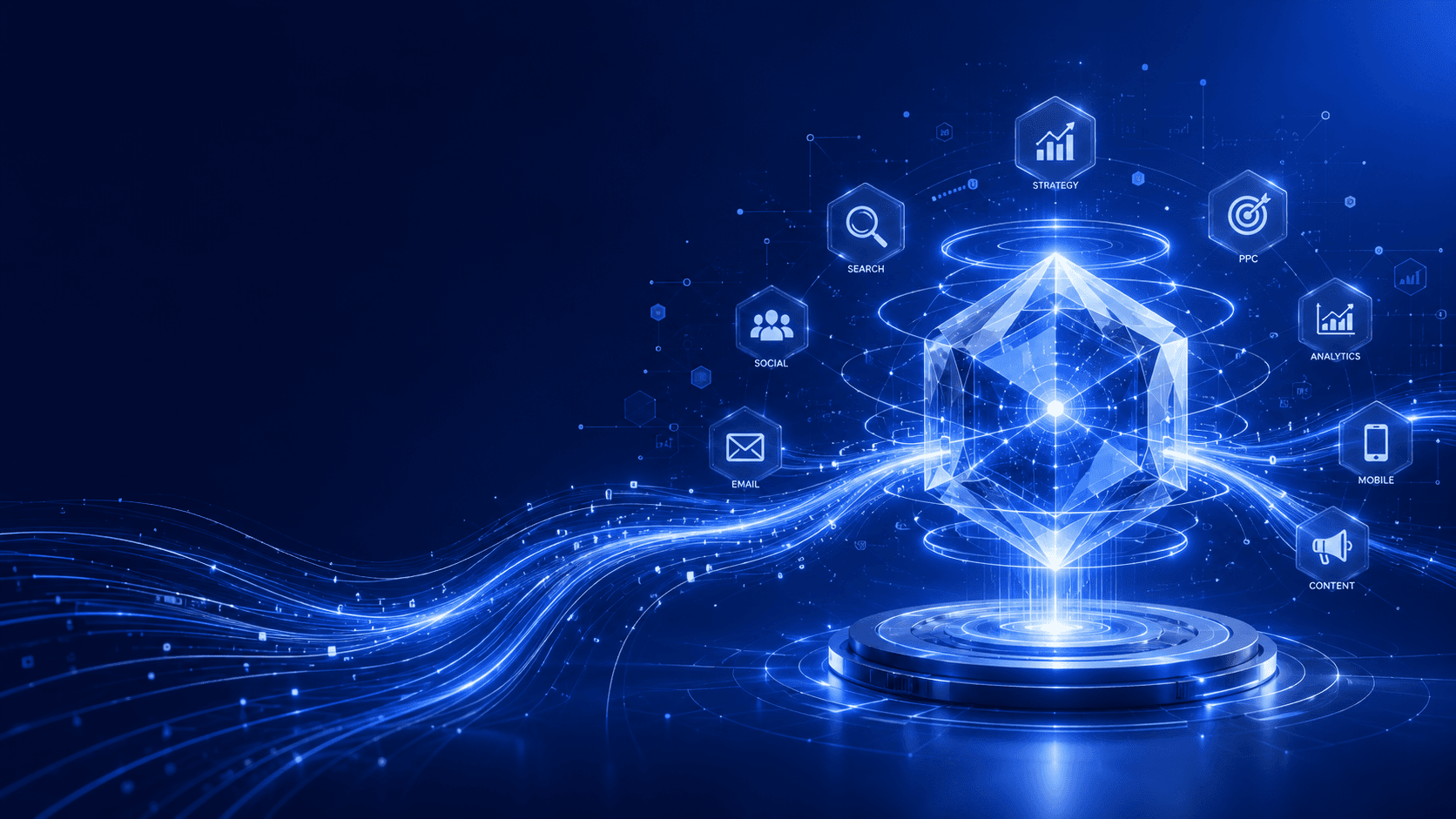 Strategy, search, social, PPC, analytics, and content working as one system at Digital Expressionz